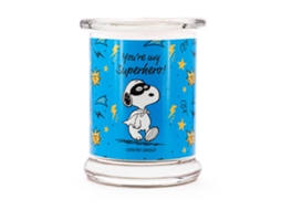 Vela Perfumada Peanuts Em Pote De Vidro - Presente Aromático