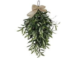 Guirlanda Artificial, Decoração Suspensa Com Laço, 60 Cm,