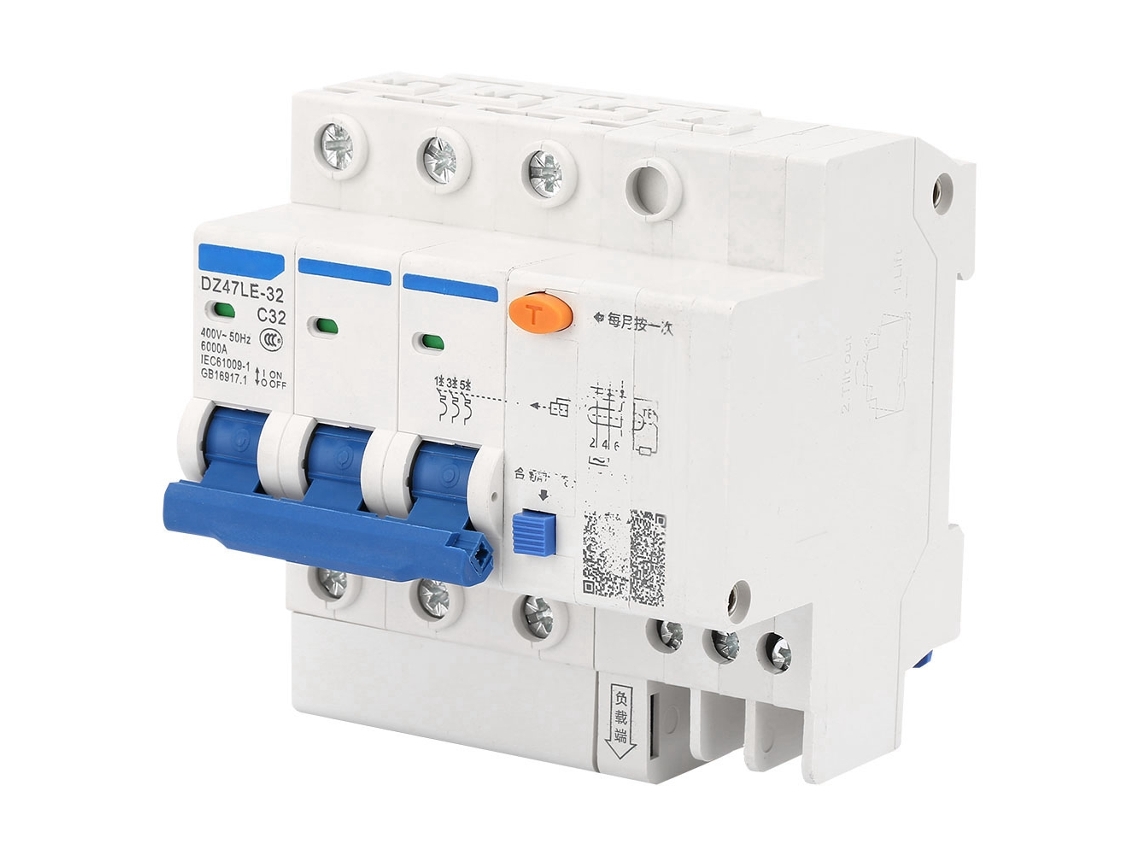 Laxiscreed Disjuntor Diferencial 400v 32a Proteção Contra Fugas De Corrente