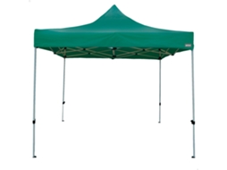 Guarda-sol Plegável Para Exteriores Aktive 3x3cm Verde, Regulável Em Altura 3,20/2,20cm, Proteção Uv E À Prova D'água.