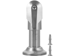 Conjunto De 3 Suportes Fixação Para Vidro Em Aço Inoxidável Prateado Da Housoutil, Ideais Para Divisórias De Vidro E