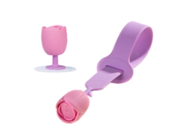 Levantador de Tampa de Vaso Sanitário em Silicone com Design Tulipa | S/MARCA