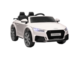 Carro Elétrico Infantil Tt Rs 12v 30w 3km/h, Controle Remoto 2.4g, Luz E Som, Branco