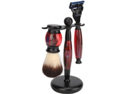 Conjunto de 3 Escovas e Suporte para Barba SFUSHOS