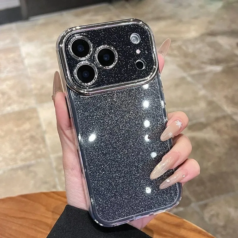 Capa Para Iphone 16 Pro Max (preta), Resistente A Impactos, Cores Vibrantes, Acabamento Macio E Brilhante
