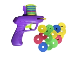 Lanzador De Discos , Regalo Jueguete, Exterior, Morado, Nuevo
