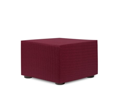 Capa de Pufes Bielástica EYSA (100 x 100 x 65 - Algodão - Vermelho)