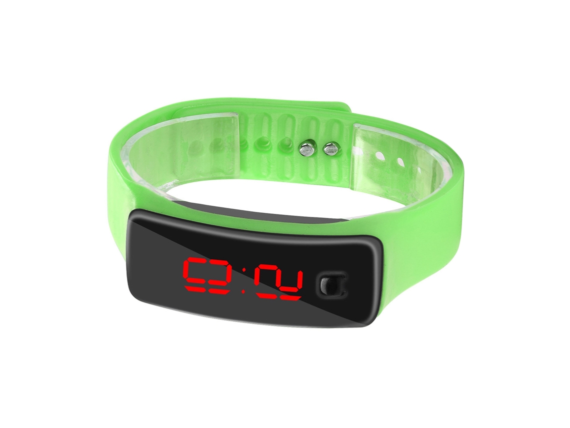 Relógio Digital Led Pulseira de Silicone Esportivo com Display Eletrônico e Calendário