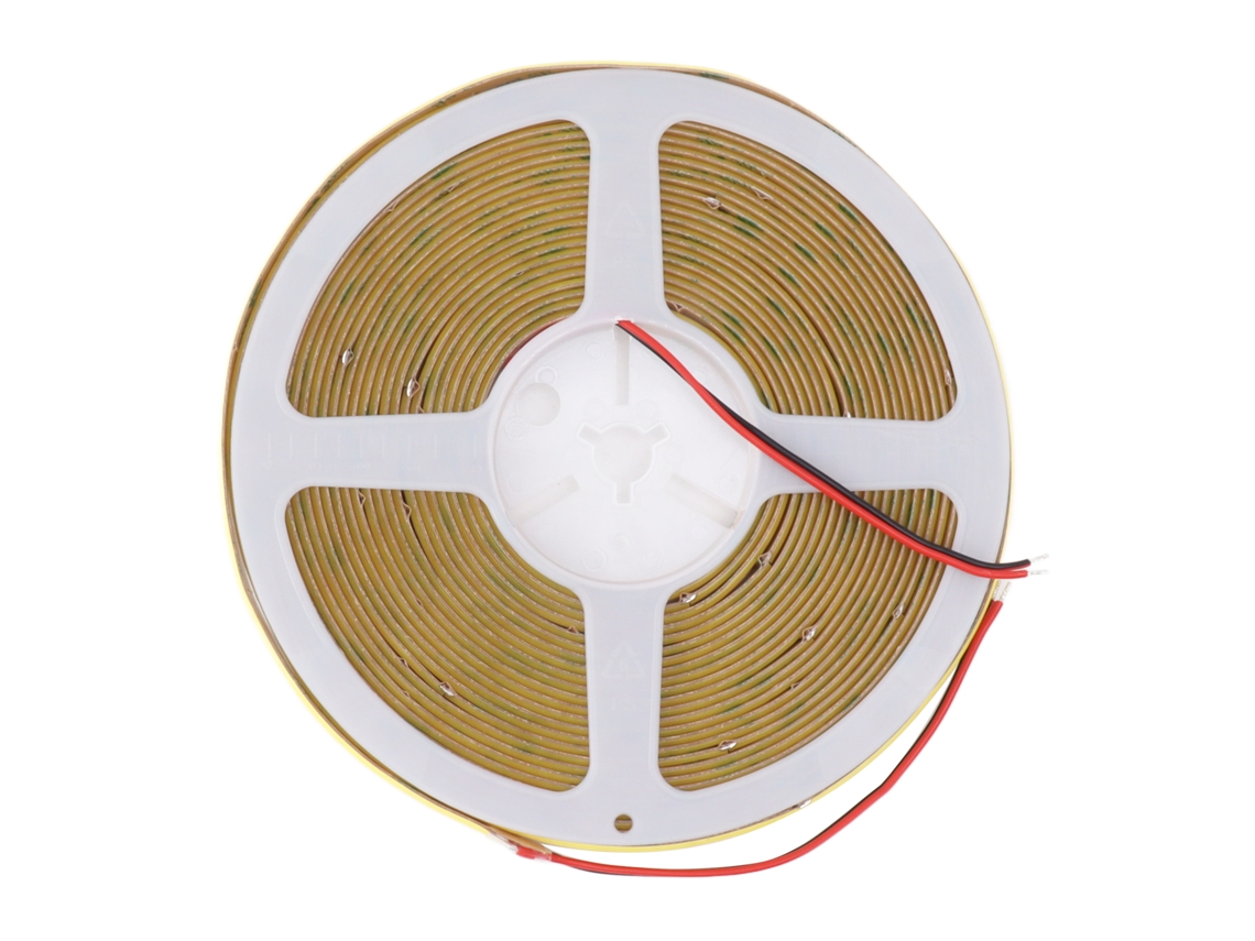 Rebe-tira Led Cob De Alto Brilho Adesiva Flexível De Duas Filas 32,8 Pés 24v 6000k Luz Branca Para Armário Carro