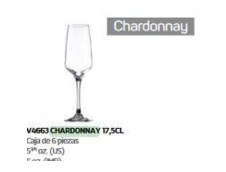 Copas flauta chardonnay 17,5 cl caja 6