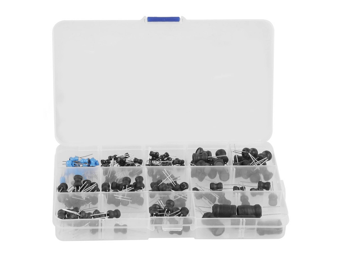 Kit de Bobinas Indutor Choke 12 Valores 10uH-10mH (145 Peças)