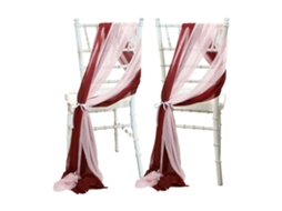 Capinha Cadeira Casamento Decoração 8 Pares 25*250cm A1
