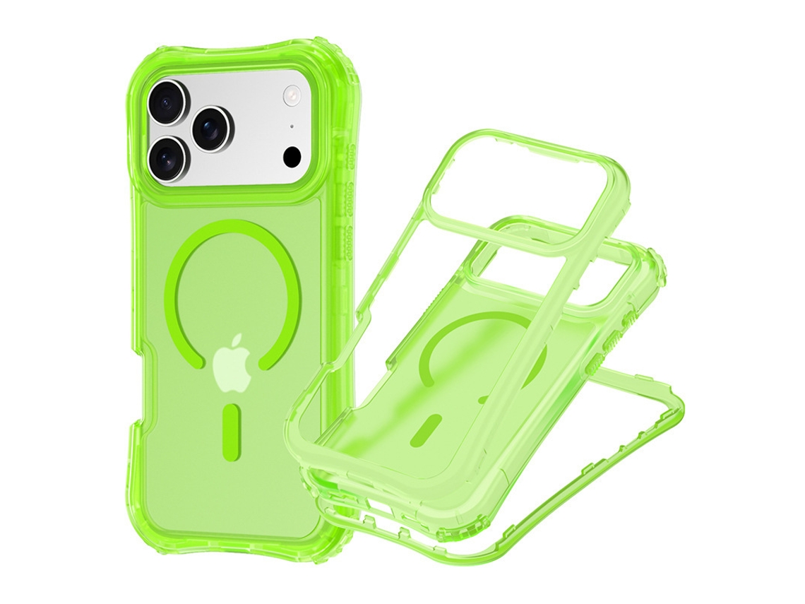 Capa De Telemóvel Com Alça De Pulso Magnética Para Iphone 17 Pro Max Verde