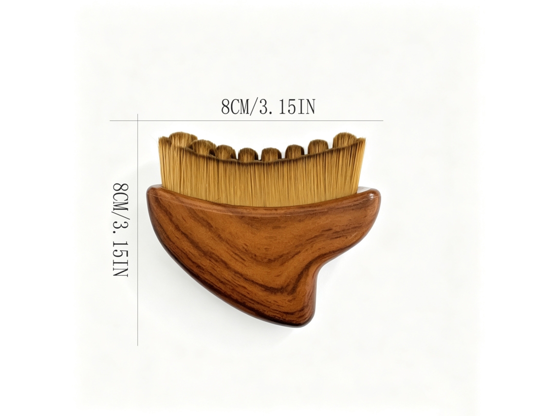 Escova Facial Angular, Escova Corporal Linfática - Castanho