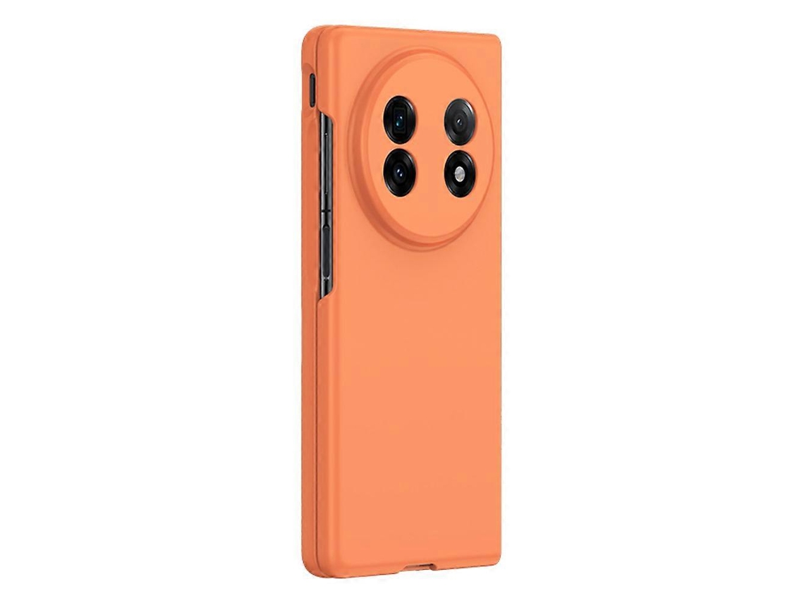 Capa Protetora Para Celular Dobrável, Com Textura De Pele Sensível Ao Toque, Laranja, Para Vivo X Fold5 5g