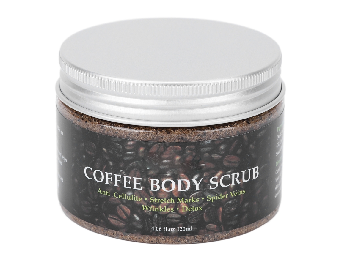 Esfoliante Corporal Nutritivo de Café 120ml para Cuidado Completo do Corpo com Óleos e Cafeína