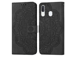 Capa De Celular Flip Em Couro Com Estampa De Mandala Para Samsung Galaxy A40