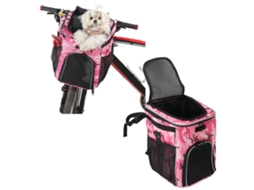 Cesto de Bicicleta Para Cães Porta-bicicletas À Prova Dágua Para Animais De Estimação Mochila Frontal Removível Com Bolsas Laterais Lalalamoli