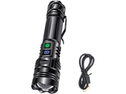 Lanterna Led De Alumínio Com 3 Modos De Iluminação (azul, Branca E Vermelha) Para Aventuras E Atividades Ao Ar Livre.