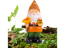 Estatuetas Gnomos Exterior Decoração Resina Escultura Decorativa Pátio Varanda Jardim Quintal Gramado Peitoril GOKOCO