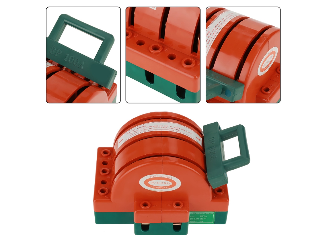 Interruptor De Palanca Laxiscreed 3 Polos Duplo, 100a, 380v Para Desconexão Segura