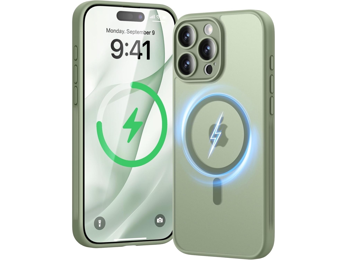 Stronger Magnetic Case For Iphone 16 Pro Max, Upgraded With Full Camera 16ft Military Protection, Slim Translucent Matte