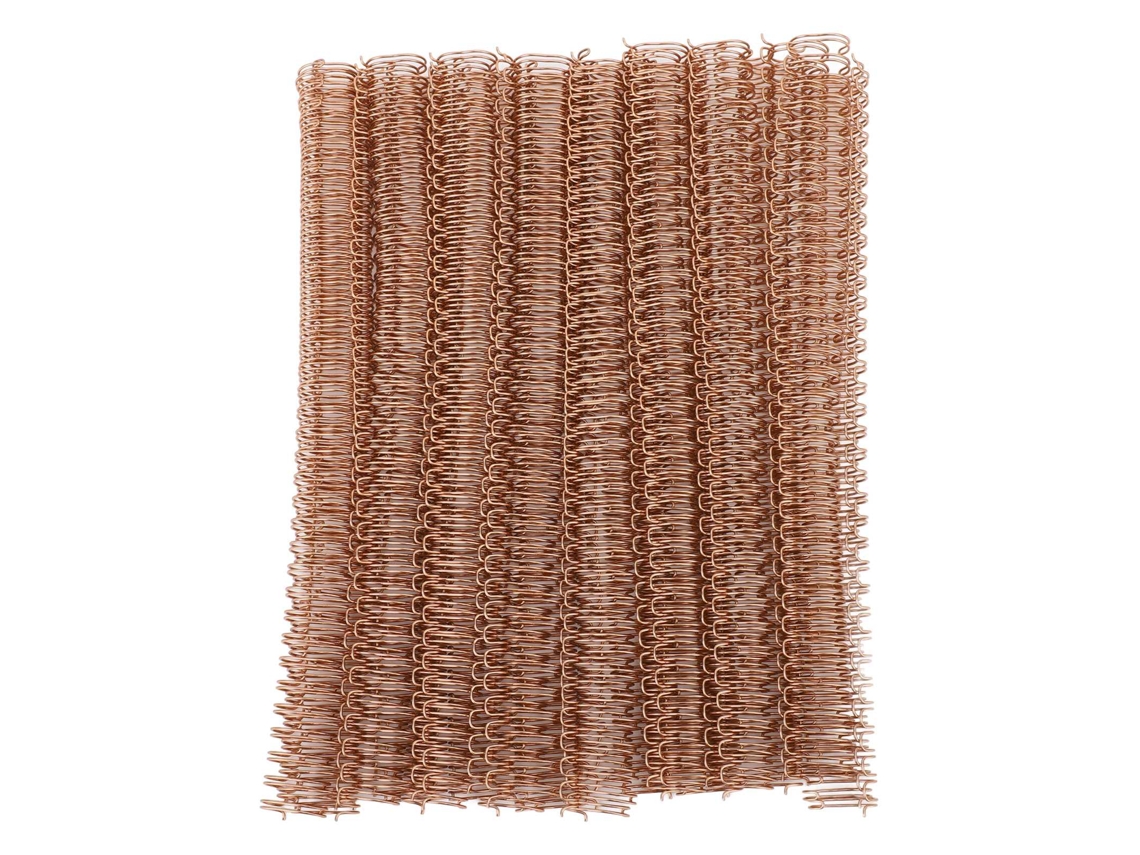 100pcs espinhos de encadernação com fio de duas alças, 9/16 polegada, capacidade 120 folhas, A4, ouro rosa | S/MARCA