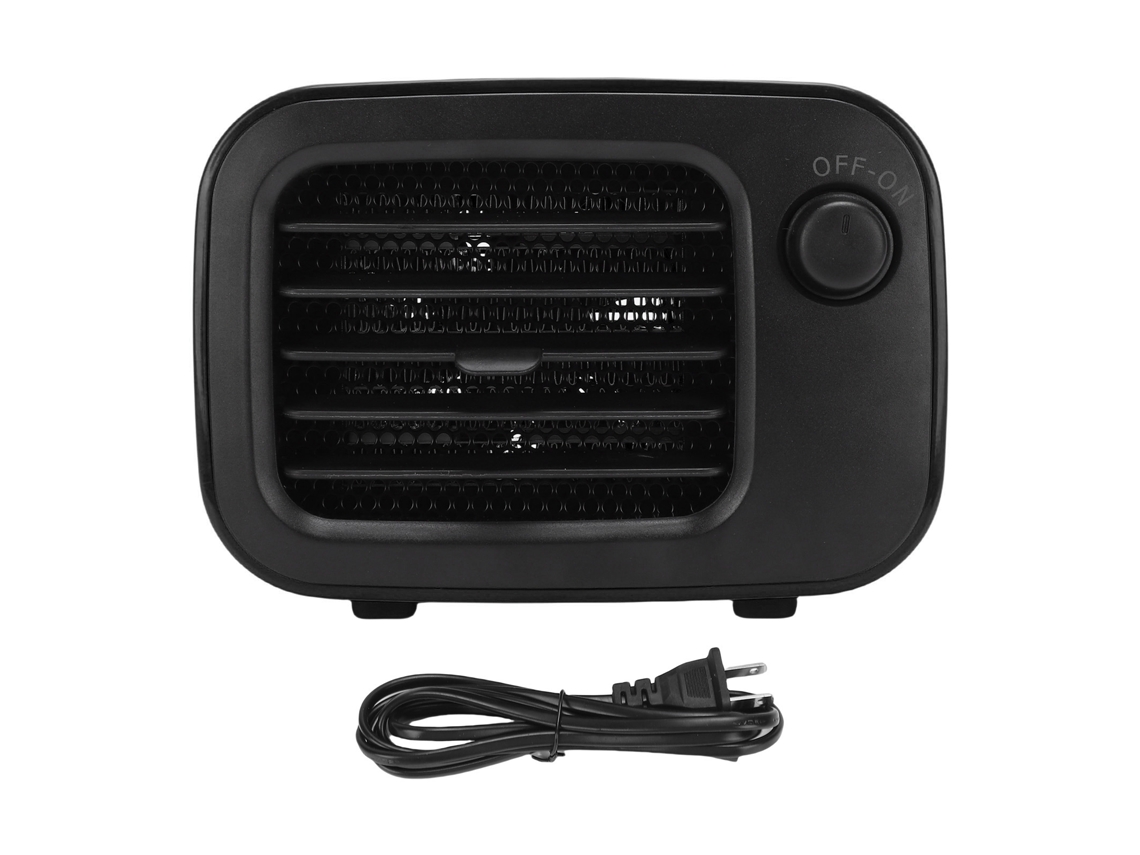 Aquecedor Mini Retrô Laxiscreed, Silencioso E Seguro Contra Sobreaquecimento Para Mesa E Ambientes Internos