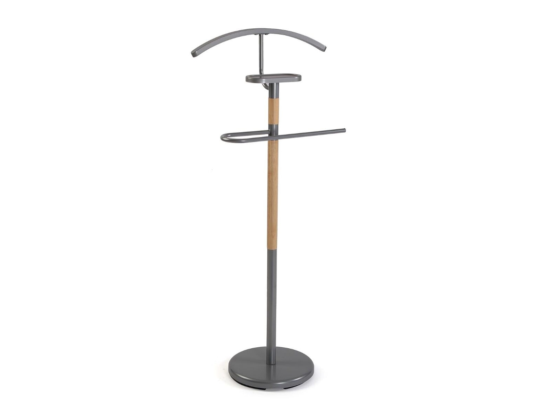 Cabideiro VERSA Holstebro Cinzento Madeira Natural 28,8 x 112 x 46,5 cm