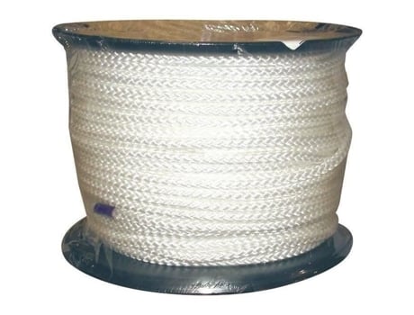Adriça De Polipropileno Corderie Tournonaise Ø10 Mm 8 Fusos Branco Barritos