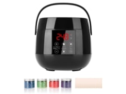 Kit De Calefactor De Cera Led Inteligente Para Depilación Com Cera, Calefator E Palitos Aplicadores