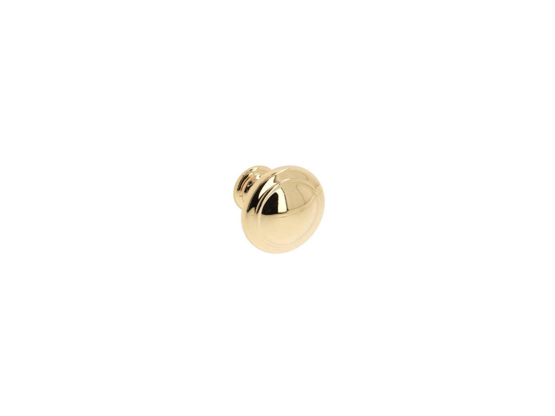 Puxador para Móveis em Zamac 25 Mm de Diâmetro Banhado a Ouro HARDWAREXCHANGE