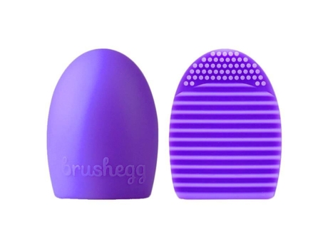 1 Ovo Pc Fashion Mulheres Limpeza Luva Lavagem Escova Purificador Conselho Pincel De Maquiagem Violeta Vanker
