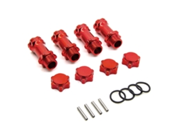 Conector de Titânio Estendido de 17 Mm para Peças de Automóveis Rc Zd Racing Hsp 1/8 MDUG
