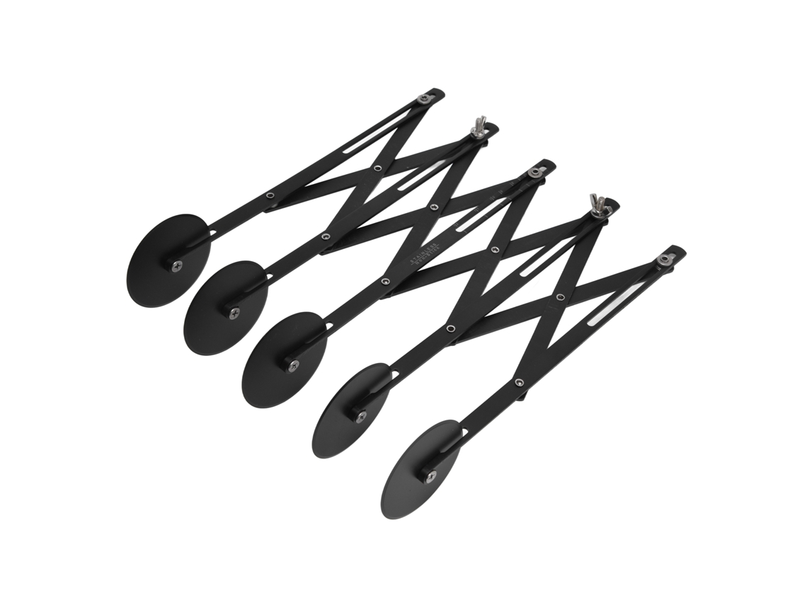 Cortador De Pizza Expandible De Acero Inoxidable Con 5 Ruedas Para Pastel Y Masa