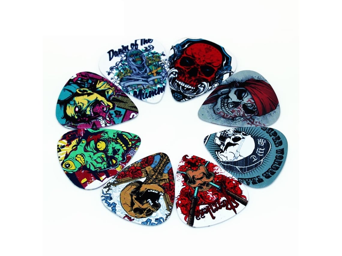 Palhetas Skull Picks In 10-Pack Guitar Accessories