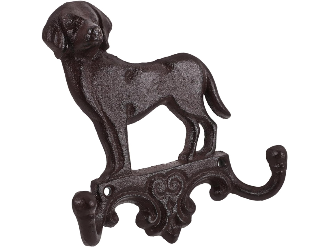 Gancho De Parede Robusto Em Ferro Com Design Vintage Cachorro,...