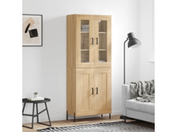 Vidaxl Armário Alto 69,5x34x180 Cm Derivados De Madeira Cor Sonoma