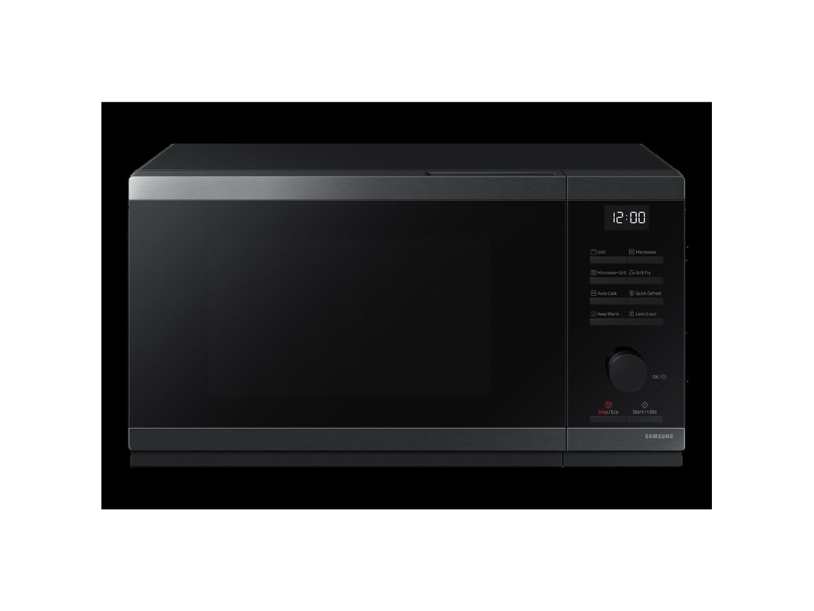 Microondas SAMSUNG MG23DG4524CG (Preto/Prateado - 2400 W - 23 L)