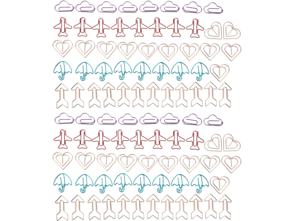 Clips de papel macios, em vários formatos, feitos de metal resistente e Prova Ferrugem, porta-retratos multiuso, presentes