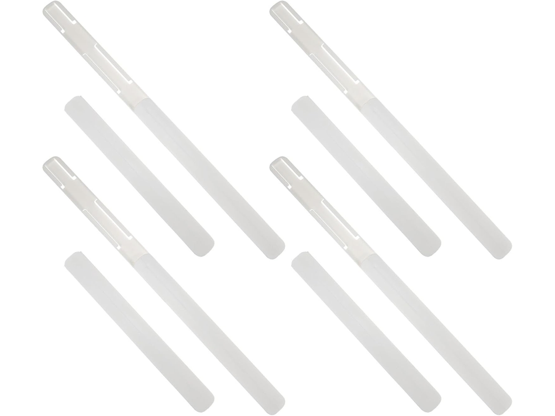 Kisangel Conjunto De 8 Corrediças Plástico Branco Para Gavetas, Extensão Total, Para Armários, 25cm 10 Polegadas, Com