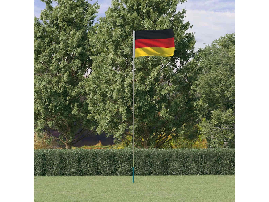 Vidaxl Bandeira Da Alemanha E Mastro 5,5 M Alumínio