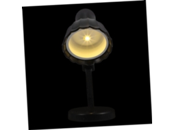 Luminária De Mesa Decorativa Shineofi, Pvc Preto, Luminária De Leitura Pequena