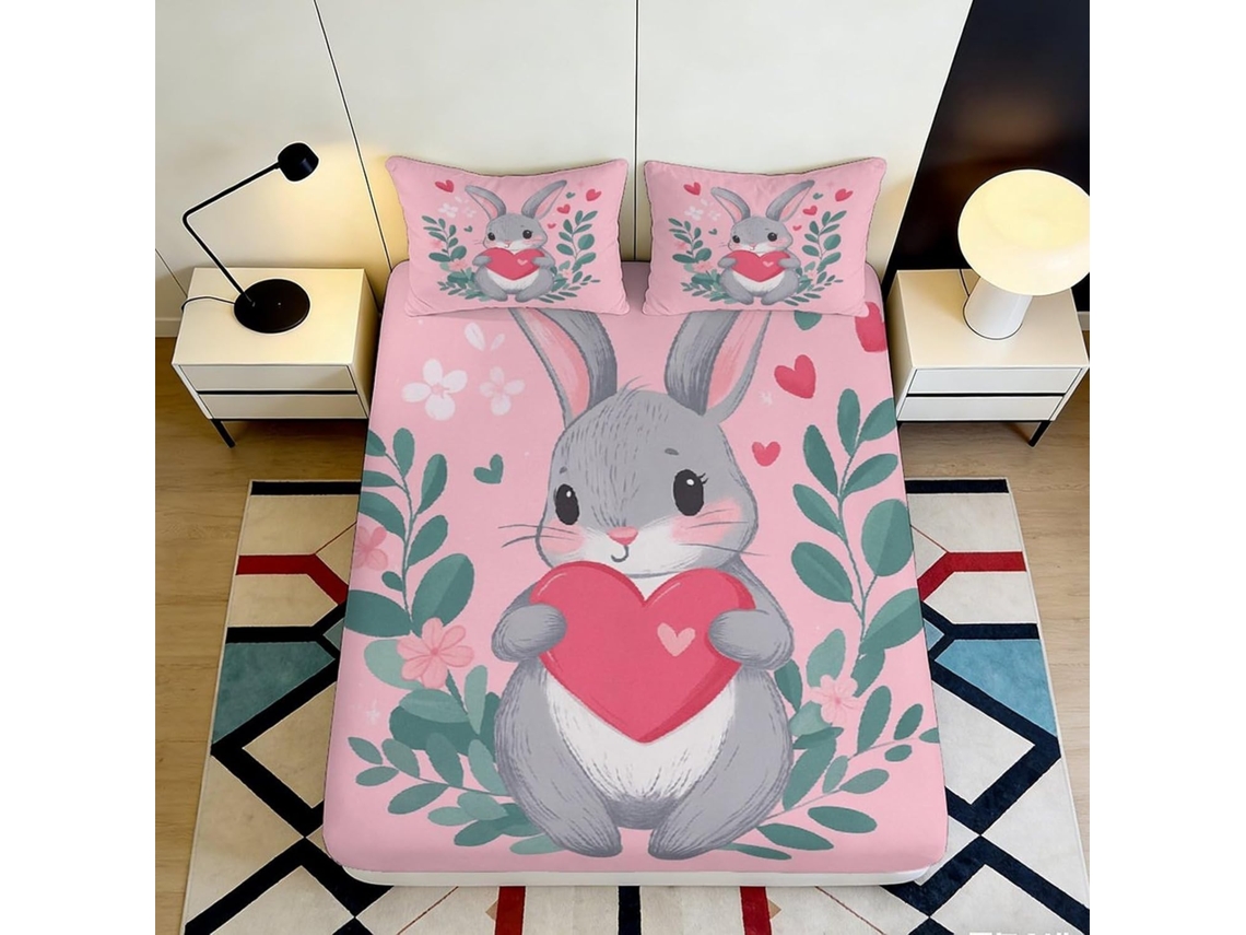 Conjunto de Cama Fofo em Microfibra Fronha 200x25cm