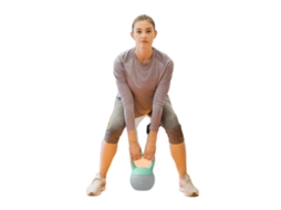 Kettlebell, Peso De 8 Kg, Cabo Antiderrapante, Hortelã