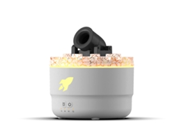 Umidificador Cannon Cinza Claro com Luz Led Vulkan e Temporizador BRILVIBERA