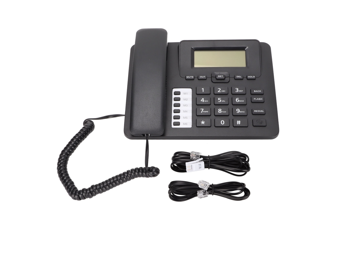 Aetheria telefone Fixo com Fio de Mesa Lcd com Id de Chamada Alarme para Casa Hotel Negócio