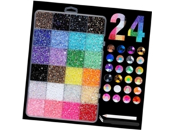 Conjunto SFUSHOS de 24 Grades de Contas com Base para Artesanato