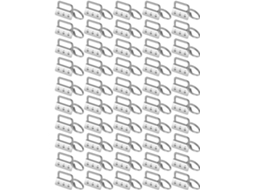 Conjunto De 50 Peças Acessórios Com Argolas, Presilhas Pulso E Ferramenta Fazer Anéis