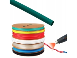 Tubo Termoencolhível Verde 16mm 1m – Autoextinguível | Taxa De Encolhimento 2:1 Isolamento Resistente A Uv E À Prova D'água-aquaforge